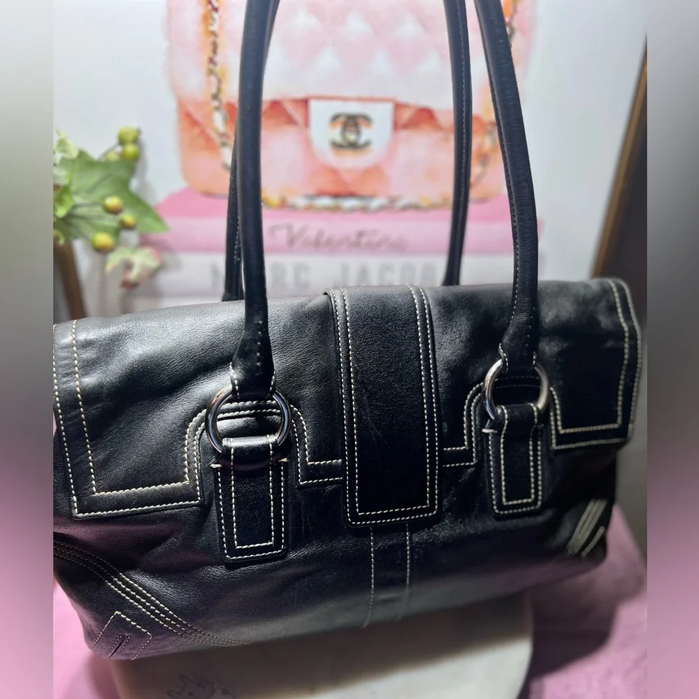 Coach vintage soho black satchel GUC - Picture 5 of 14